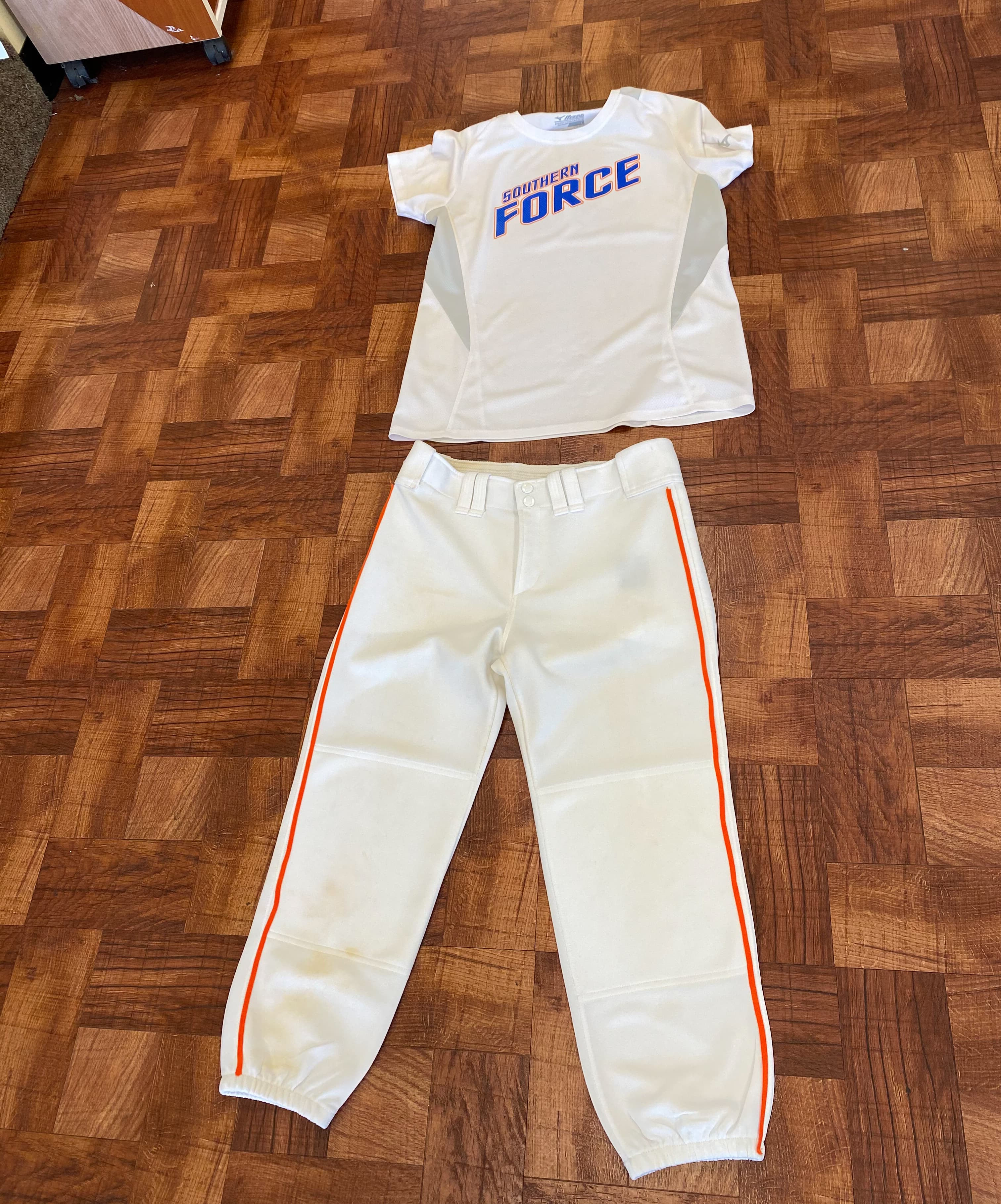 Finished dry-cleaned garments on hangers