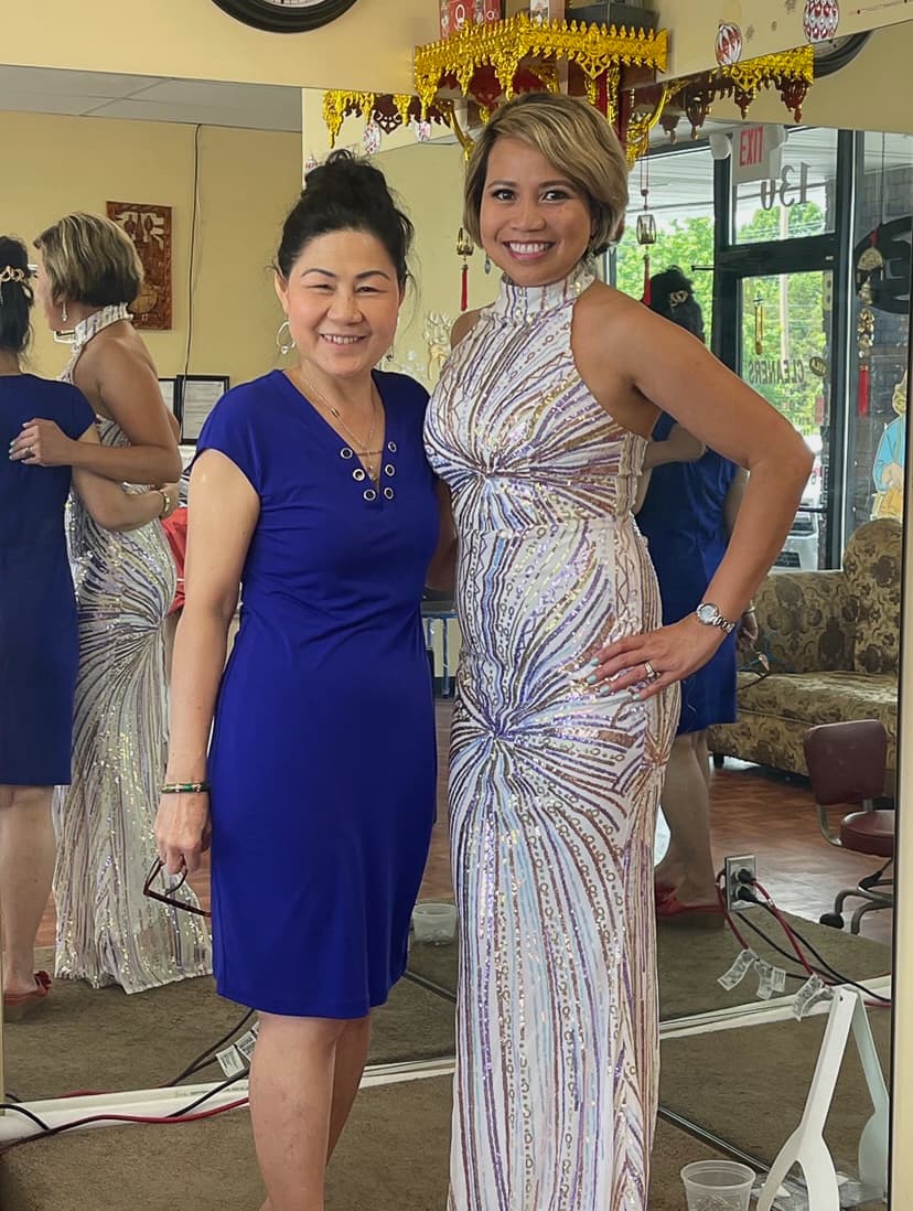 Tailoring client at Vila Cleaners & Alterations