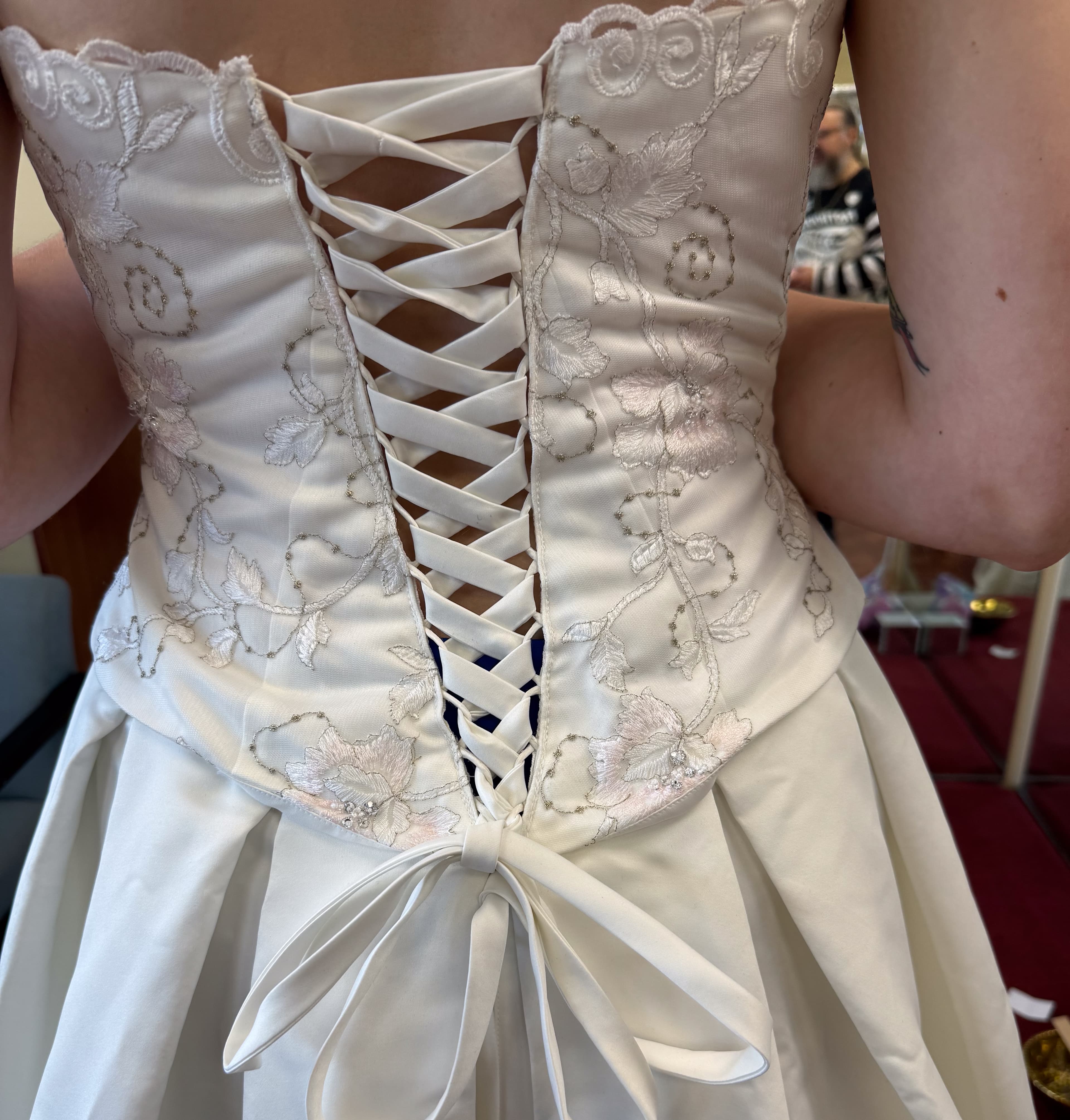 Wedding dress after alterations