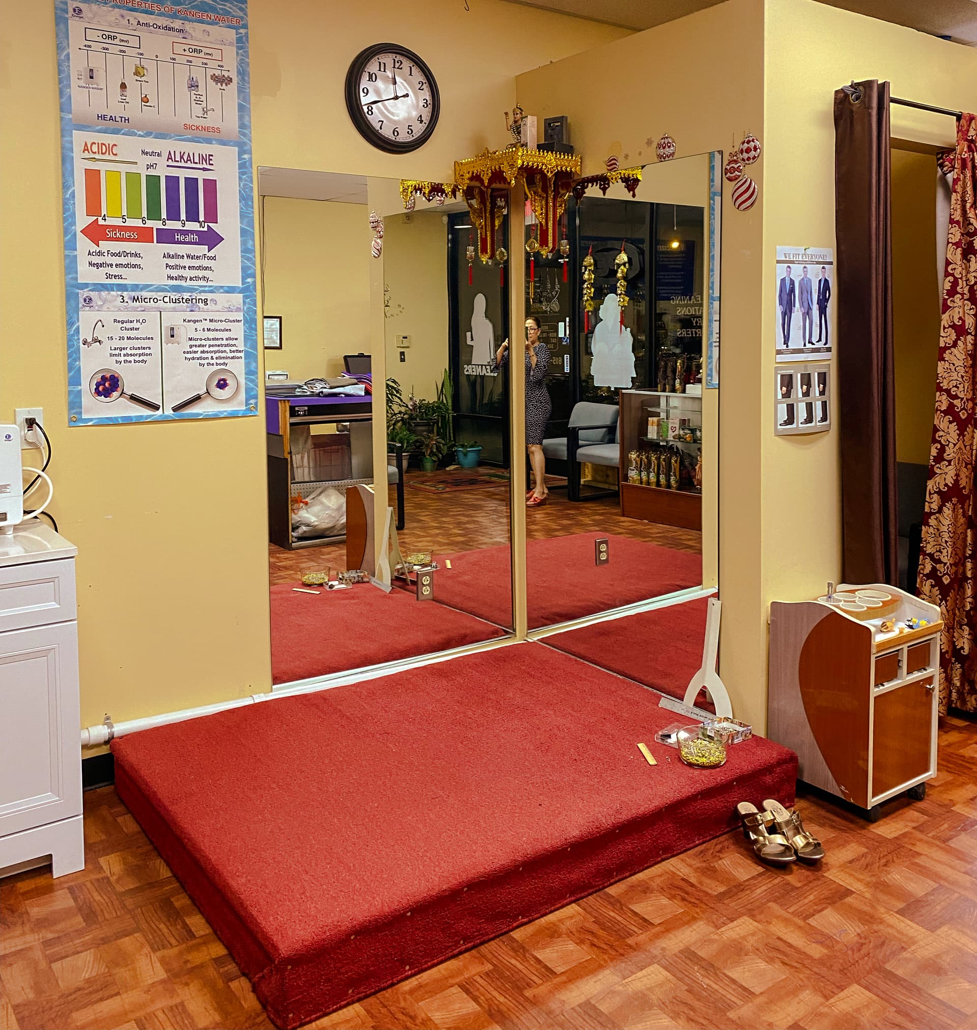 Fitting work for garment alterations